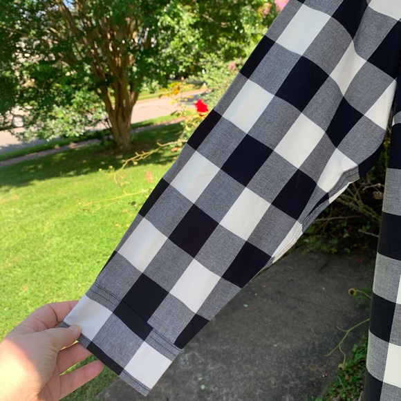 NWT Talbots Cute Black & Cream Buffalo Plaid Check - Picture 3 of 6